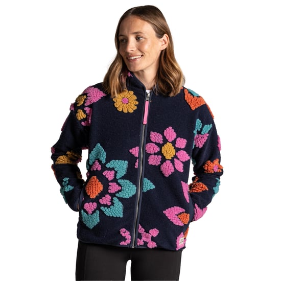 Craghoppers Dames/Dames Catalina Flowers Full Zip Fleecejack (Donkere saffier) - Image 3