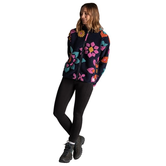 Craghoppers Dames/Dames Catalina Flowers Full Zip Fleecejack (Donkere saffier) - Image 4