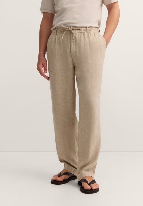 Bugatti Herren Chino regular fit van linnen-katoen - Image 1