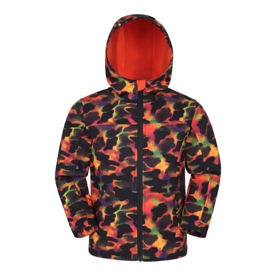 Mountain Warehouse Kinder/Kinder Exodus II Camouflage Waterafstotend Soft Shell Jasje (Rood) - Image 1