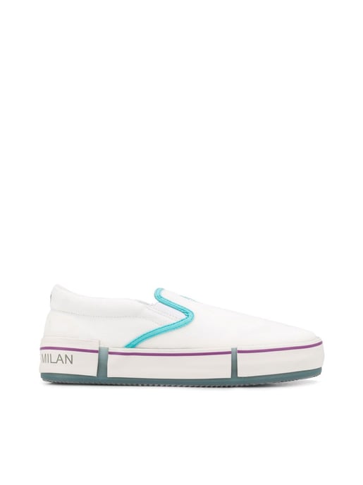 Cross Vulcanized Slip-On Sneakers - Image 6