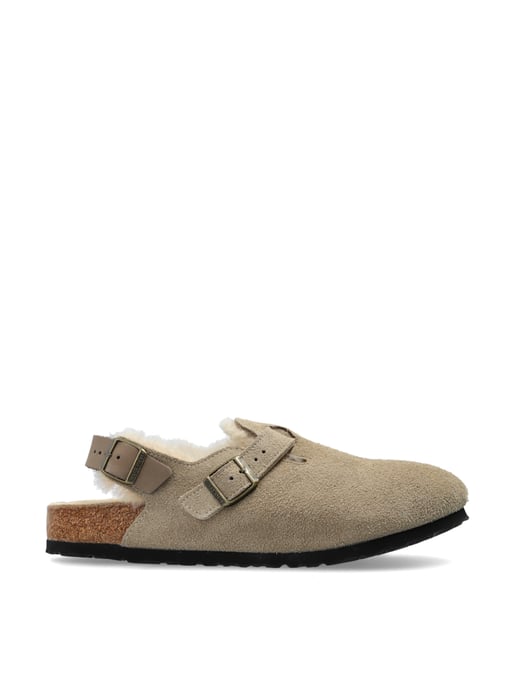 Tokio Shearling Suede Mules - Image 1