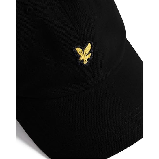 Accessories Lyle And Scott Golden Eagle Logo Curved Brim Dad Cap in Jet Black - Image 2