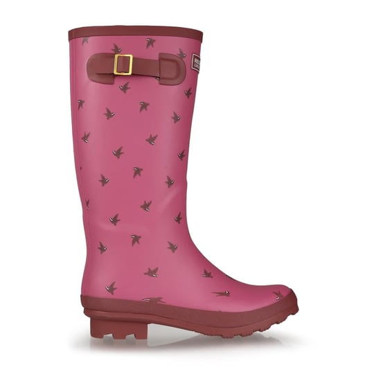 Women's Regatta Lady Fairweath Graphic Print Wellington Boots in Violet/RseBl - Image 2