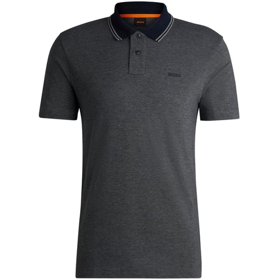 Men's Boss Peoxfordnew Short Sleeve Polo Shirt in Dark Blue 404 - Image 5