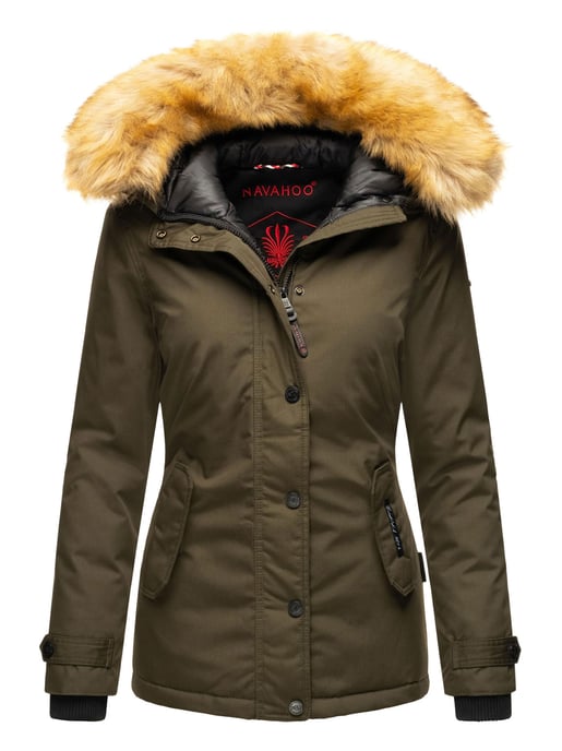 Navahoo Dames Winterjas Laura – Warm, Stijlvol & Met Afneembare Bontkraag - Image 1