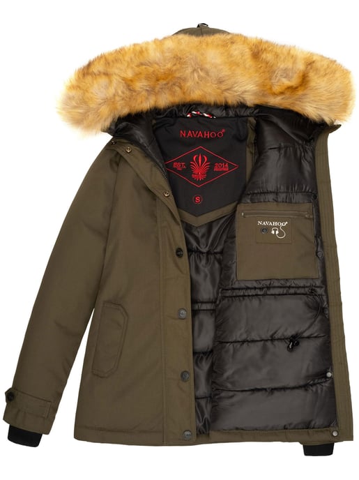 Navahoo Dames Winterjas Laura – Warm, Stijlvol & Met Afneembare Bontkraag - Image 6