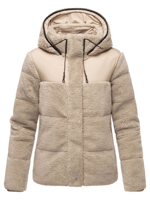 Marikoo dames teddy puffer jas met capuchon – model Kaguraa - Image 2