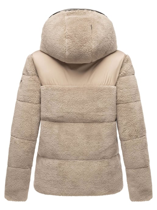 Marikoo dames teddy puffer jas met capuchon – model Kaguraa - Image 4