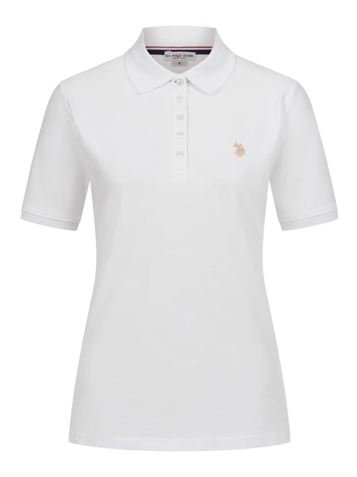 U.S. POLO ASSN. Dames Polo Shirt met korte mouwen gemaakt van katoen elastaan - Image 1