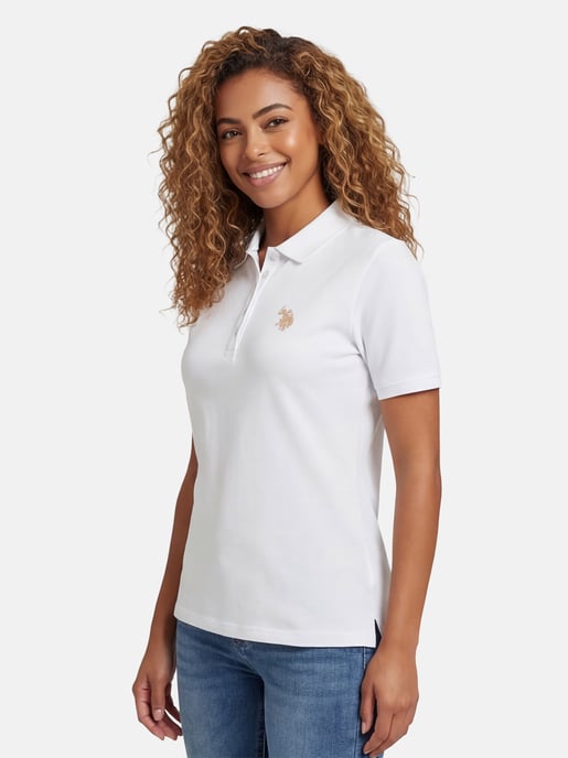 U.S. POLO ASSN. Dames Polo Shirt met korte mouwen gemaakt van katoen elastaan - Image 6