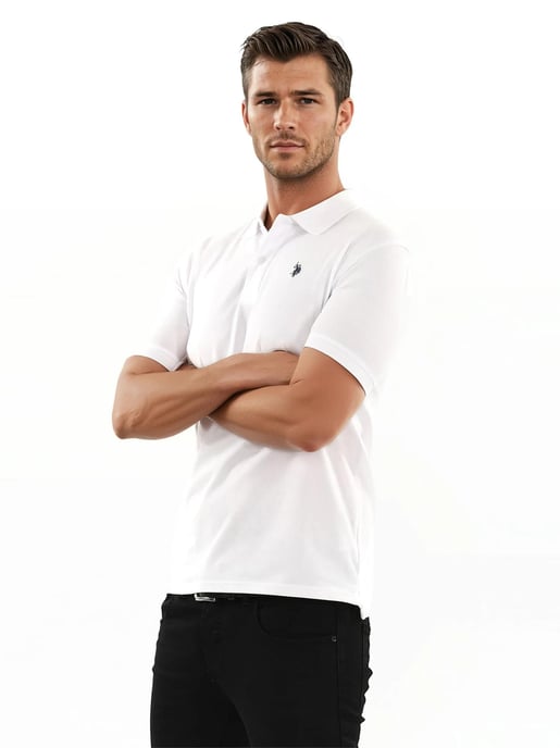 U.S. Polo Assn. heren basic poloshirt met korte mouwen en stretch - Image 5