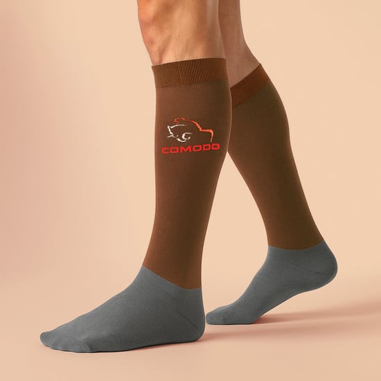 1 Pakket Dames Microfibre Kniehoge Paardrijsokken - Image 3