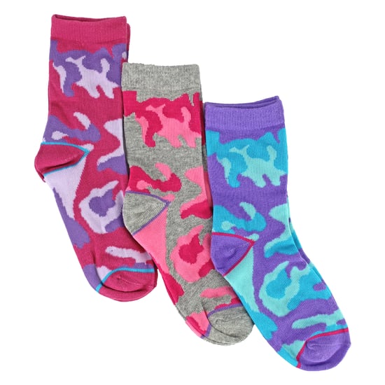6 Pack Meisjes Dierenprint Katoenen Sokken | Kleurrijke Camouflage Patroon Sokken - Image 5