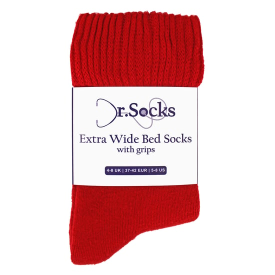 Dames Extra Wijde Winter Bed Sokken met Grip | Antislip Thermische Slaap Sokken - Image 2