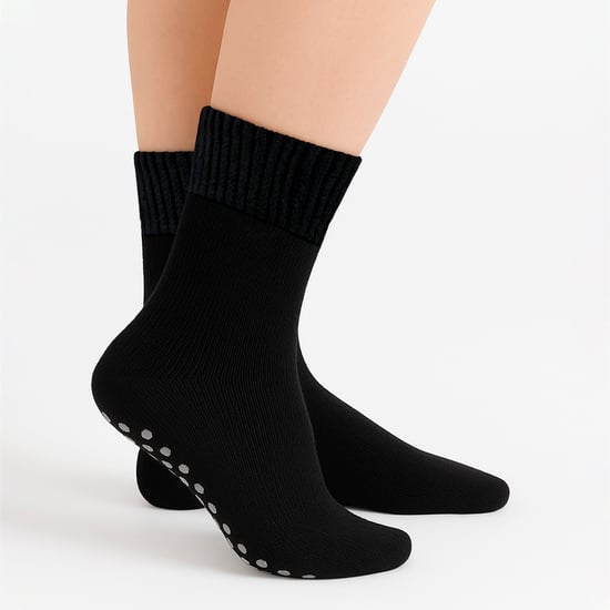 Dames Extra Brede Winterbedkousen met Grip | Antislip Thermische Slaapkousen - Image 5