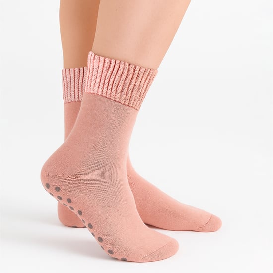 Dames Extra Brede WinterbedSokken met Antislip | Thermische SlaapSokken - Image 5
