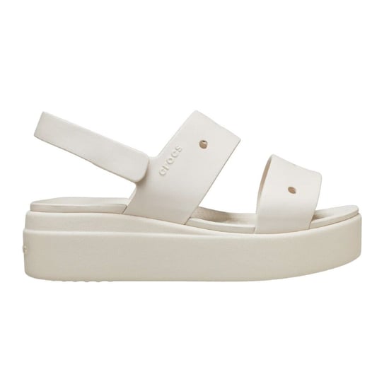 Women's Crocs Brooklyn Open Toe Flat Sandals in Stucco - Image 1