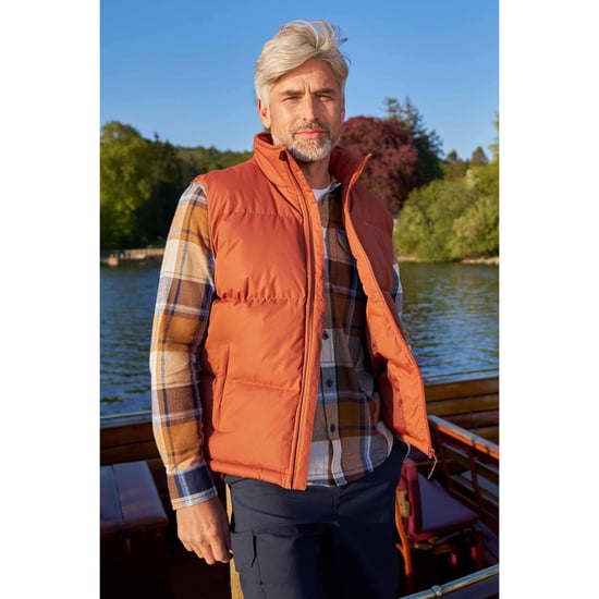 Mountain Warehouse Heren Rock Gewatteerd Gilet (Gebrande sinaasappel) - Image 1