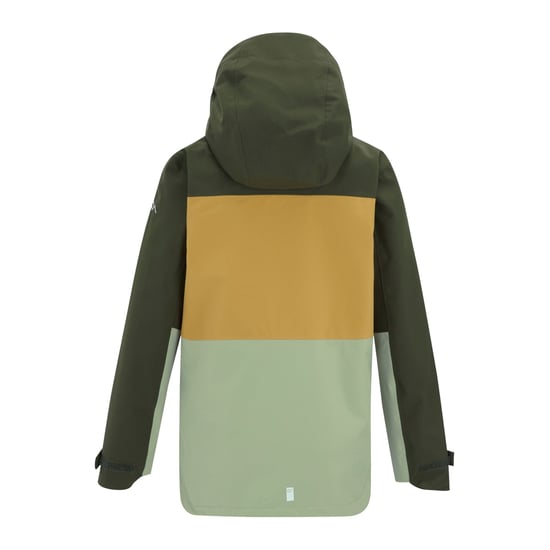 Regatta Highton Monochrome Waterdichte Jas voor Kinderen/Kinderen (Donker Khaki/Bosbruin/Licht salie) - Image 2