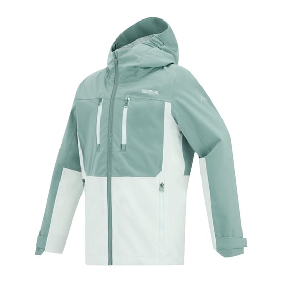 Regatta Highton Monochrome Waterdichte Jas voor Kinderen/Kinderen (Ivy mos/Ocean mist) - Image 3