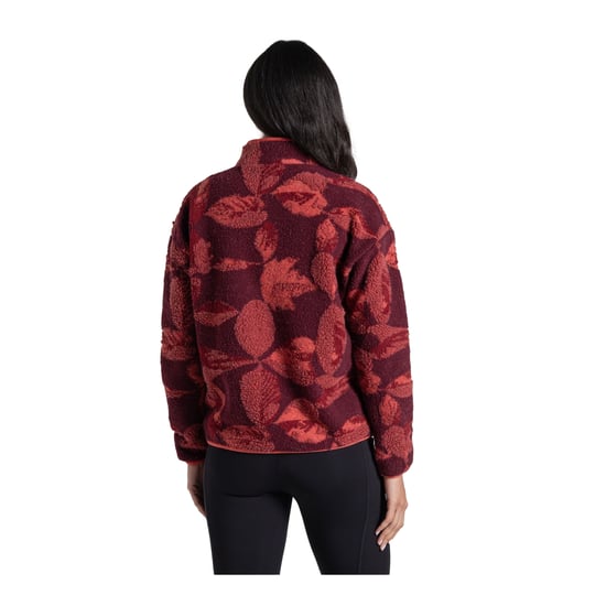 Craghoppers Dames/Dames Catalina Leaf Print Fleecejack (Sumak Rood) - Image 2