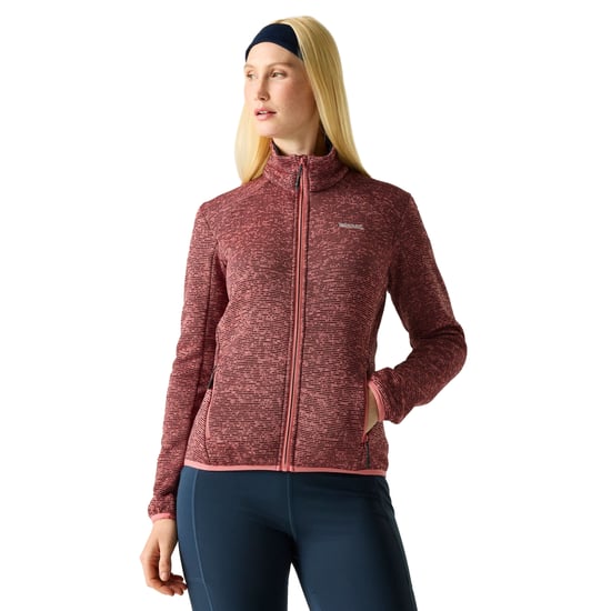 Regatta Dames/Dames Newhill Full Zip Fleecejack (Perzik Roze) - Image 5