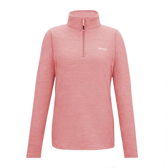 Regatta Dames/Dames Sweetheart Quarter Zip Fleece Top (Perzik Roze) - Image 1