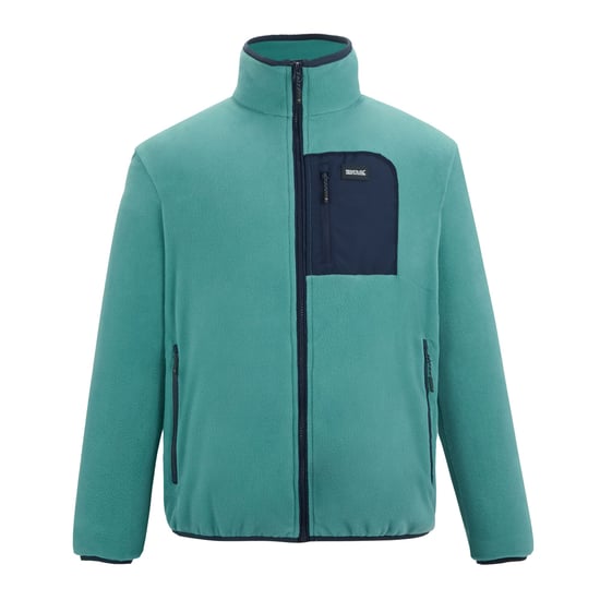 Regatta Heren Frankie Full Zip Fleecejack (Noordpool/Zwart) - Image 1