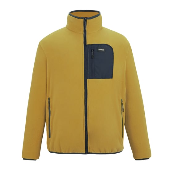 Regatta Heren Frankie Full Zip Fleecejack (Houtbruin/Navy) - Image 1