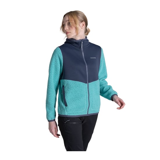 Craghoppers Dames/Dames Telesto Fleecejack met capuchon (Antraciet/Geglazuurd Aqua) - Image 4