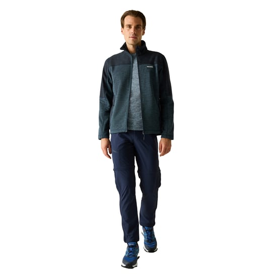Regatta Heren Highton Fleece Midlayer met volledige rits (Nachthemel/Navy) - Image 4
