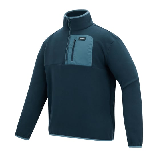 Regatta Heren Frankie Half Zip Fleece Top (Marine/China Blauw) - Image 3