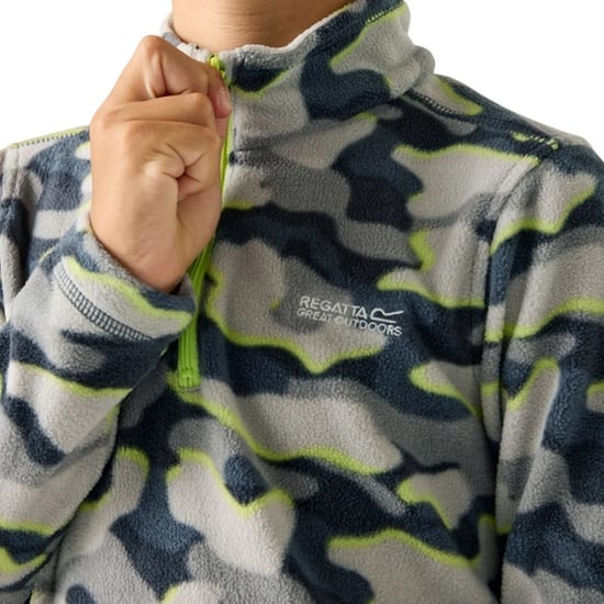 Regatta Kinder/Kids Hot Shot II Camo Fleece Top (Donkere storm) - Image 3