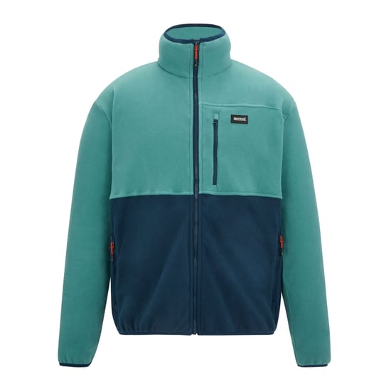 Regatta Heren Frankie Colour Block Full Zip Fleecejack (Arctic/Moonlight Denim) - Image 1