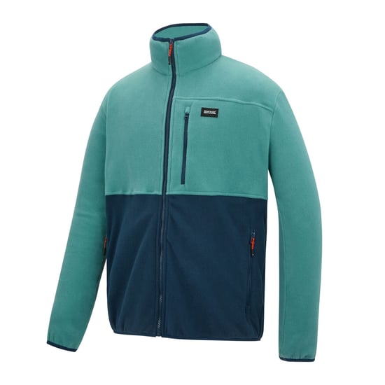 Regatta Heren Frankie Colour Block Full Zip Fleecejack (Arctic/Moonlight Denim) - Image 3