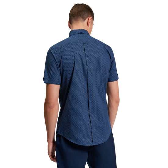 Ben Sherman Heren Mono Geoshirt (Schemer Denim) - Image 2