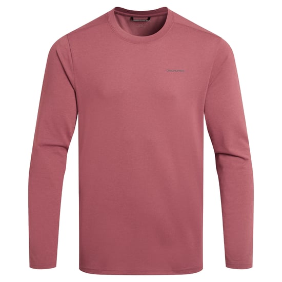 Craghoppers Heren Abel Nosilife T-shirt met lange mouwen (Atlas Rood) - Image 1