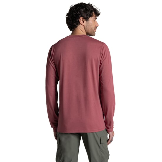 Craghoppers Heren Abel Nosilife T-shirt met lange mouwen (Atlas Rood) - Image 2