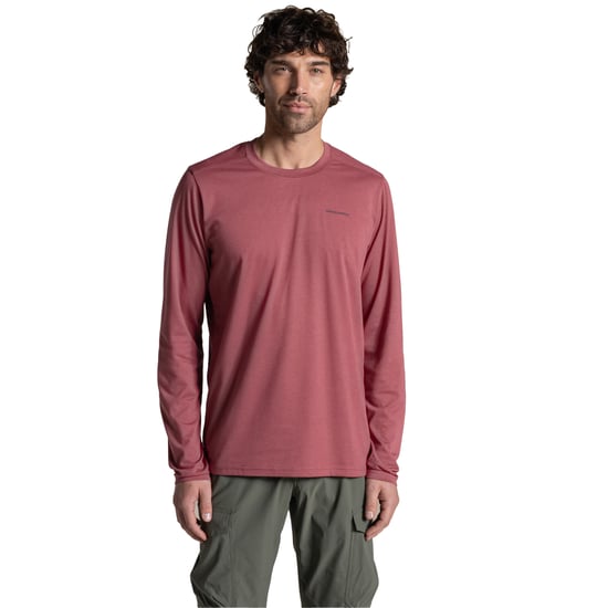 Craghoppers Heren Abel Nosilife T-shirt met lange mouwen (Atlas Rood) - Image 3