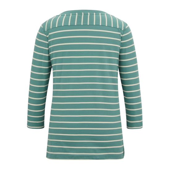 Regatta Dames/Dames Baylette II Gestreept T-shirt (Ivy Mos/Licht Vanille) - Image 2