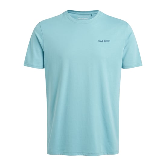 Craghoppers Heren Lucent II Valley rugprint T-shirt met korte mouwen (Zoutpoel) - Image 1