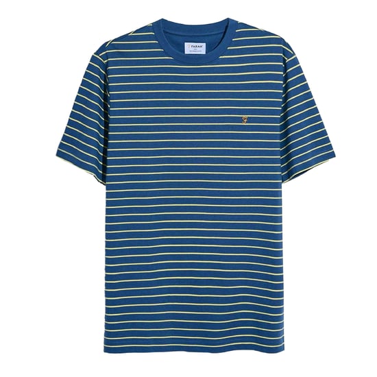 Farah Heren Oakland streep T-shirt (Grijs) - Image 1