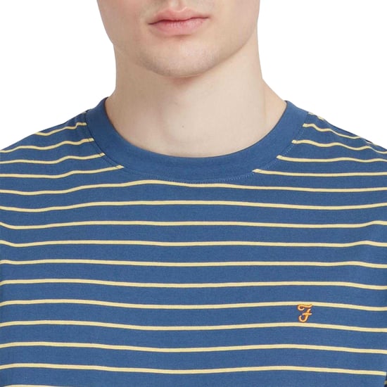 Farah Heren Oakland streep T-shirt (Grijs) - Image 3