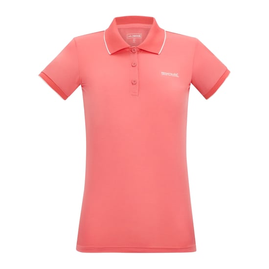 Regatta Dames/dames Remex II Polo Hals T-Shirt (Perzik Roze Effen) - Image 1
