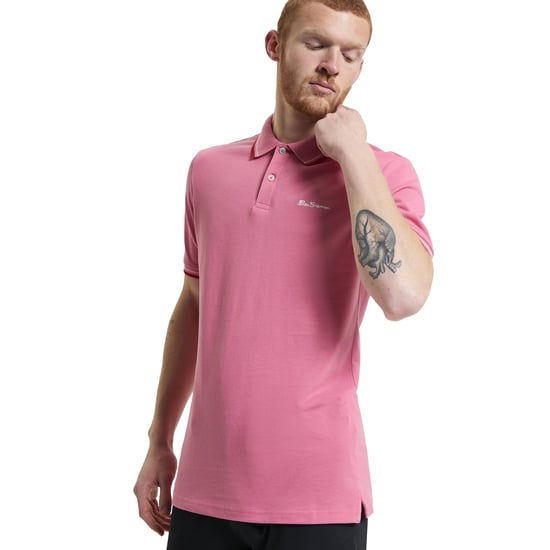 Ben Sherman Heren Signature Pique Poloshirt (Calypso koraal) - Image 3