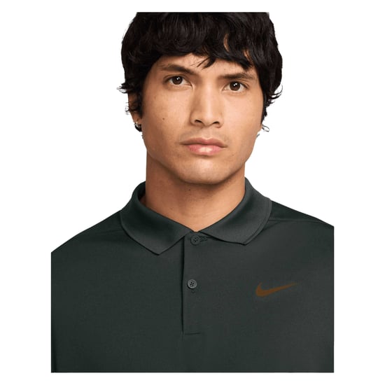 Nike Heren Victory Solid Poloshirt (Bosnacht/Olijfgroen) - Image 3