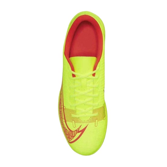 Nike Heren Mercurial Vapour 14 Club zaalvoetbalschoenen (Volt/helder karmozijnrood) - Image 2