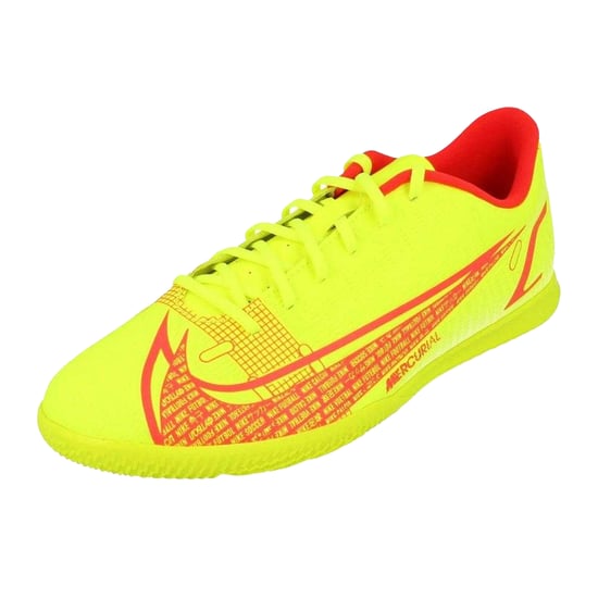 Nike Heren Mercurial Vapour 14 Club zaalvoetbalschoenen (Volt/helder karmozijnrood) - Image 3