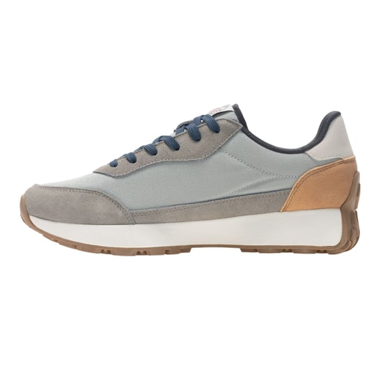 Regatta Heren Marine Heritage II Suede Trainers (Grijs/Denim) - Image 3